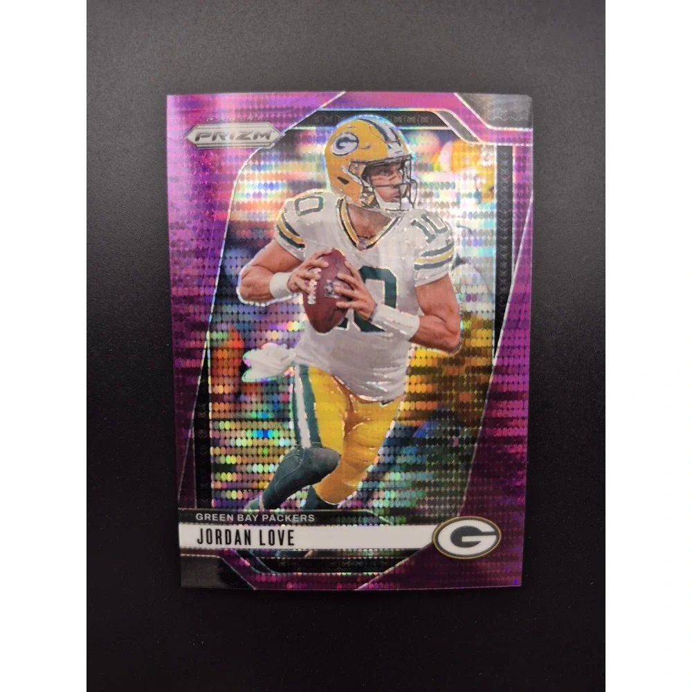 2024 Panini Prizm Jordan Love #101 Purple Pulsar Prizm Green Bay Packers